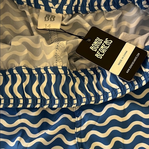 Bondi Beamers Blue Wave Athletic Beach Shorts - Picture 6 of 6